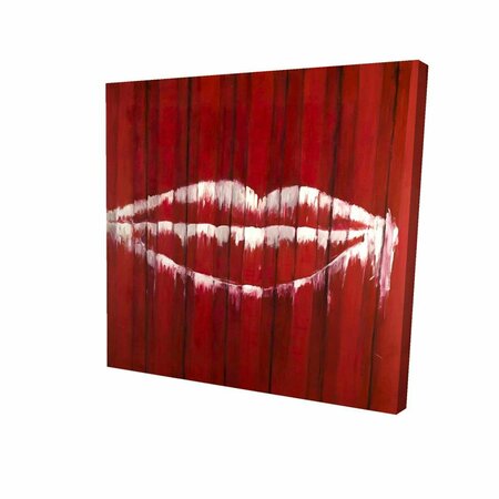 BEGIN HOME DECOR 16 x 16 in. Graffiti of A Mouth on Container-Print on Canvas 2080-1616-MI36